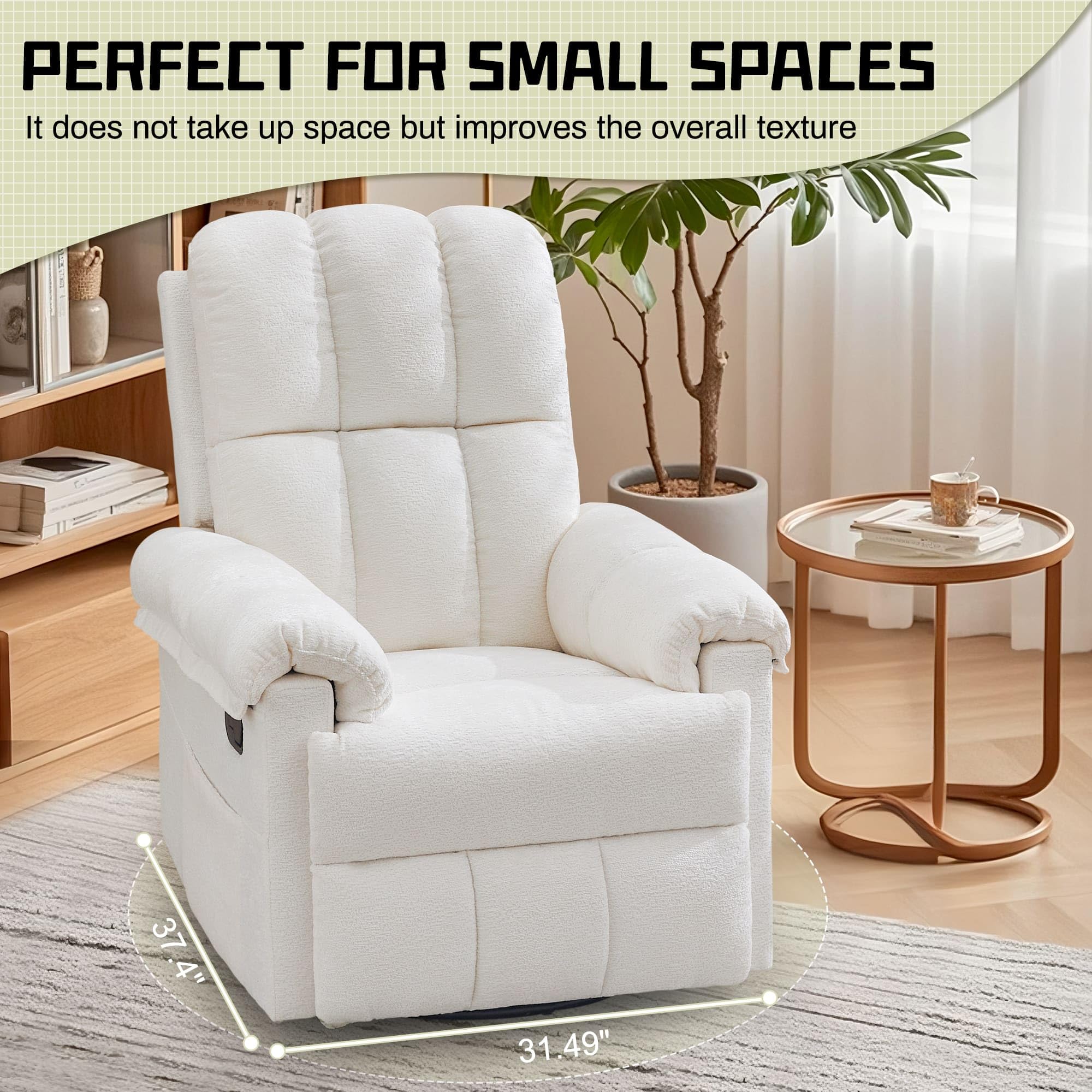 Best Recliner Rocking Chair Picks for 2026 5 Korser Recliner Chair, Swivel Rocker Recliner Chair for Adults, Small Recliners — product photo