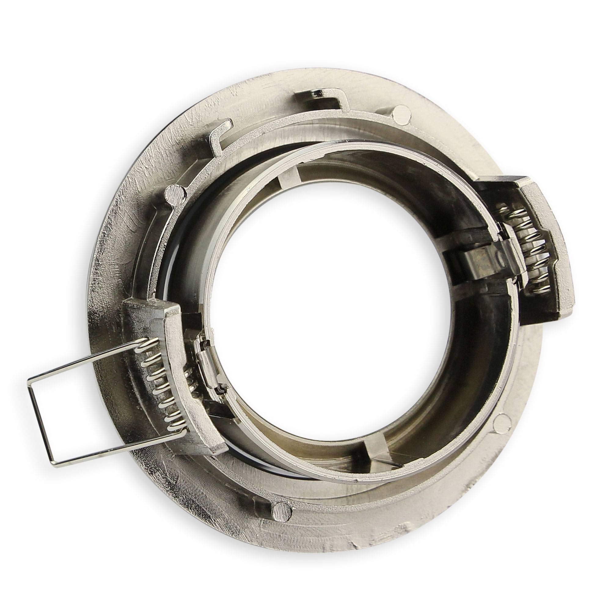 Foco Empotrable LED Plata 5 Vatios Blanco Cálido MR16 12V Plano - Focos Empotrables Que Giran 80-85mm Agujero De Perforación - Empotrable - Techos De Focos - Focos Empotrables