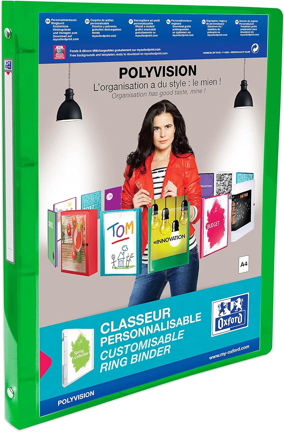 Polyvision Ring Binder 4 Rings 20 mm Assorted