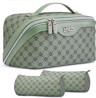 BOYATU Travel Makeup Bag Cosmetic Bags for Women: 3-Piece Makeup Bag Set