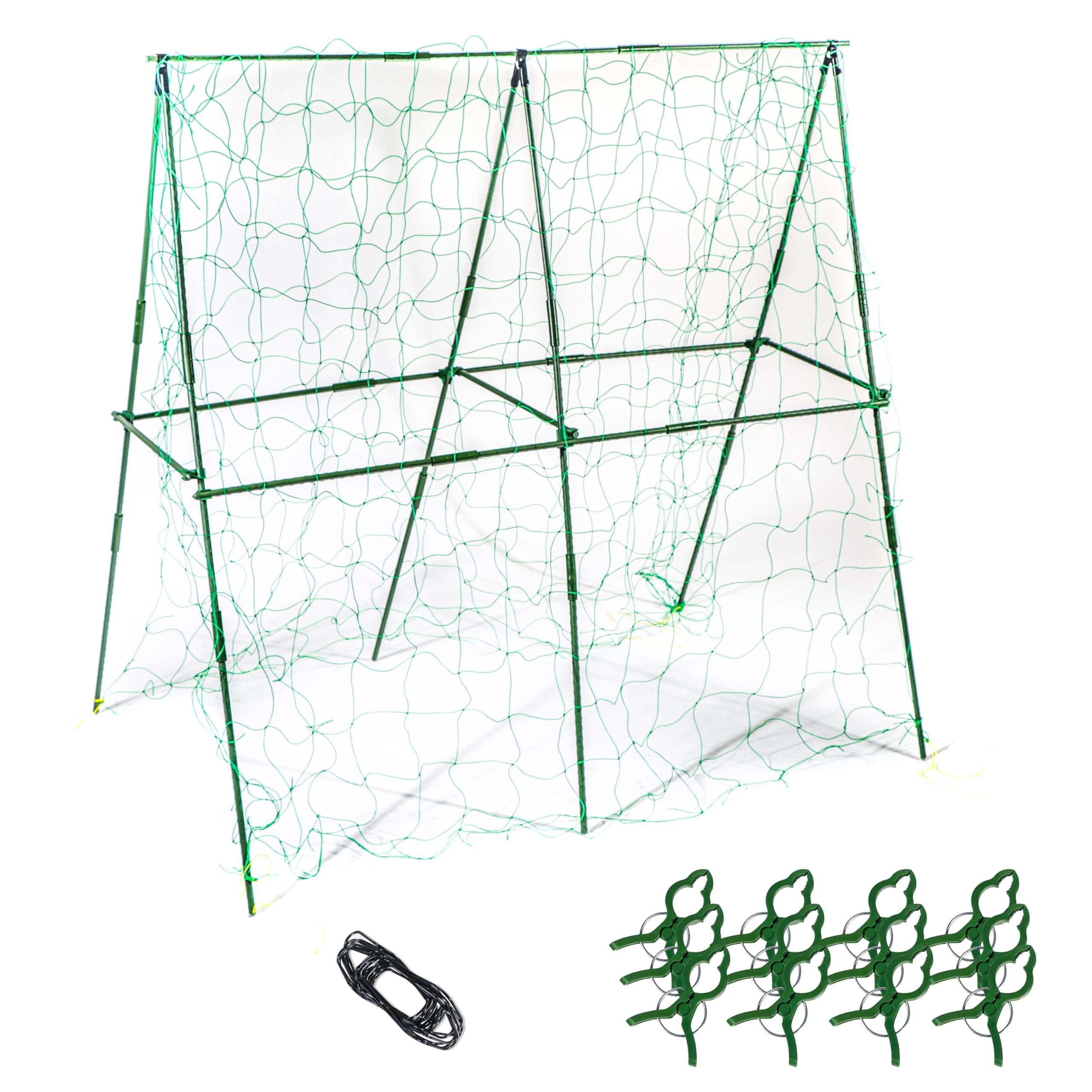 Trademark Innovations Cucumber Trellis, Garden Trellis for Climbing Plants, Folding Cucumber Trellis, Raised Garden Bed Trellis