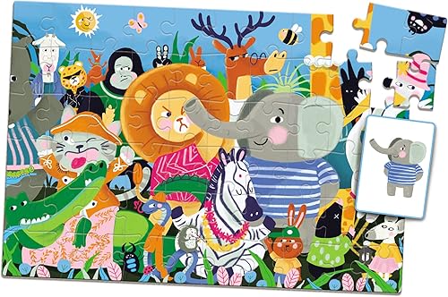 Miniatura 4 de Clementoni - Search & Find Funny Animals Educational Toy, Multicolor, Medium (55453)