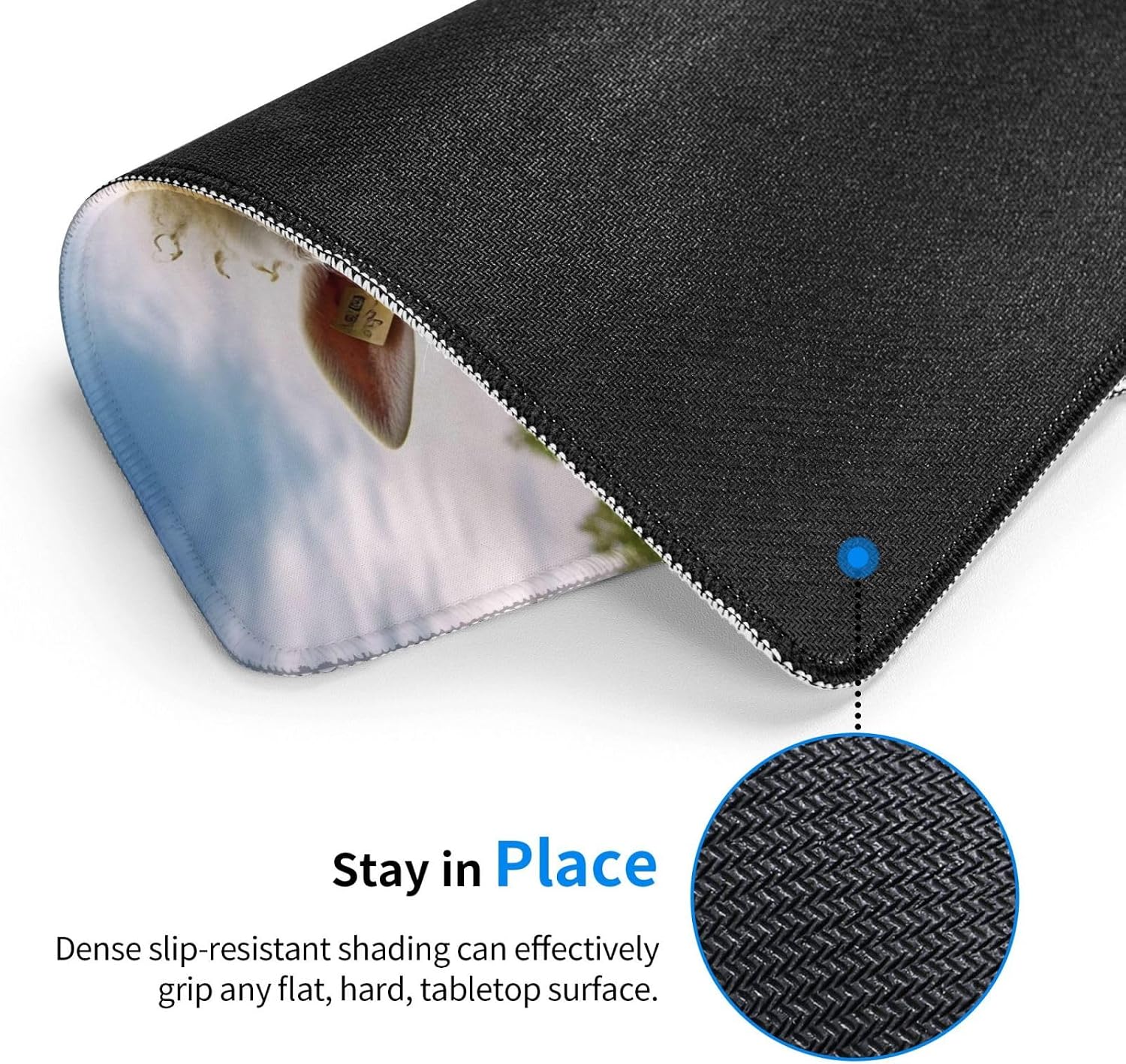 Mouse Pad Computer Mouse Mat with Anti-Slip Rubber Base Washable Mousepad image 2