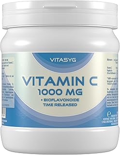 Gesponserte Anzeige – Vitasyg Vitamin C 1000mg - 500 Tabletten - + Citrus Bioflavonoide + Hagebutte - Time Released - Hoch...