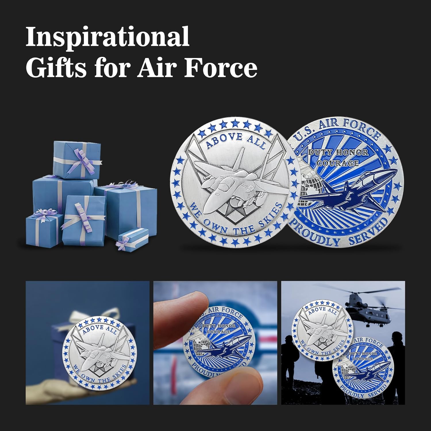 Amazon.co.jp: USAF アメリカ空軍 退役軍人 チャレンジコイン 男性用 ギフト : ファッション BHealthLife 空軍