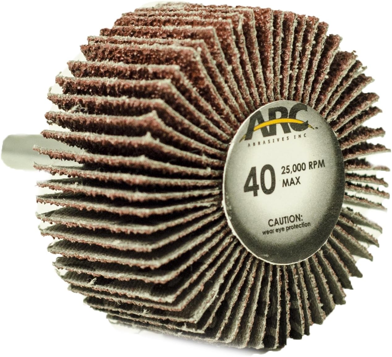 11287 Mounted Shank Flap Wheels, 80 Grit, 2-Inch x 1-Inch x 1/4-Inch Shank, 10-Pack