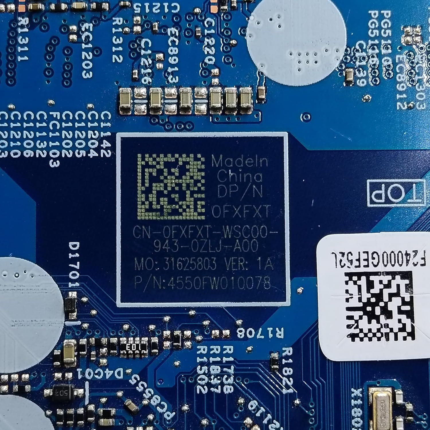 Replacement for Dell Inspiron 5583 Motherboard BOL t 2S DIS 2GB 18763-1 System Board i3-8145U Processor MX130 2GB 0FXFXT FXFXT