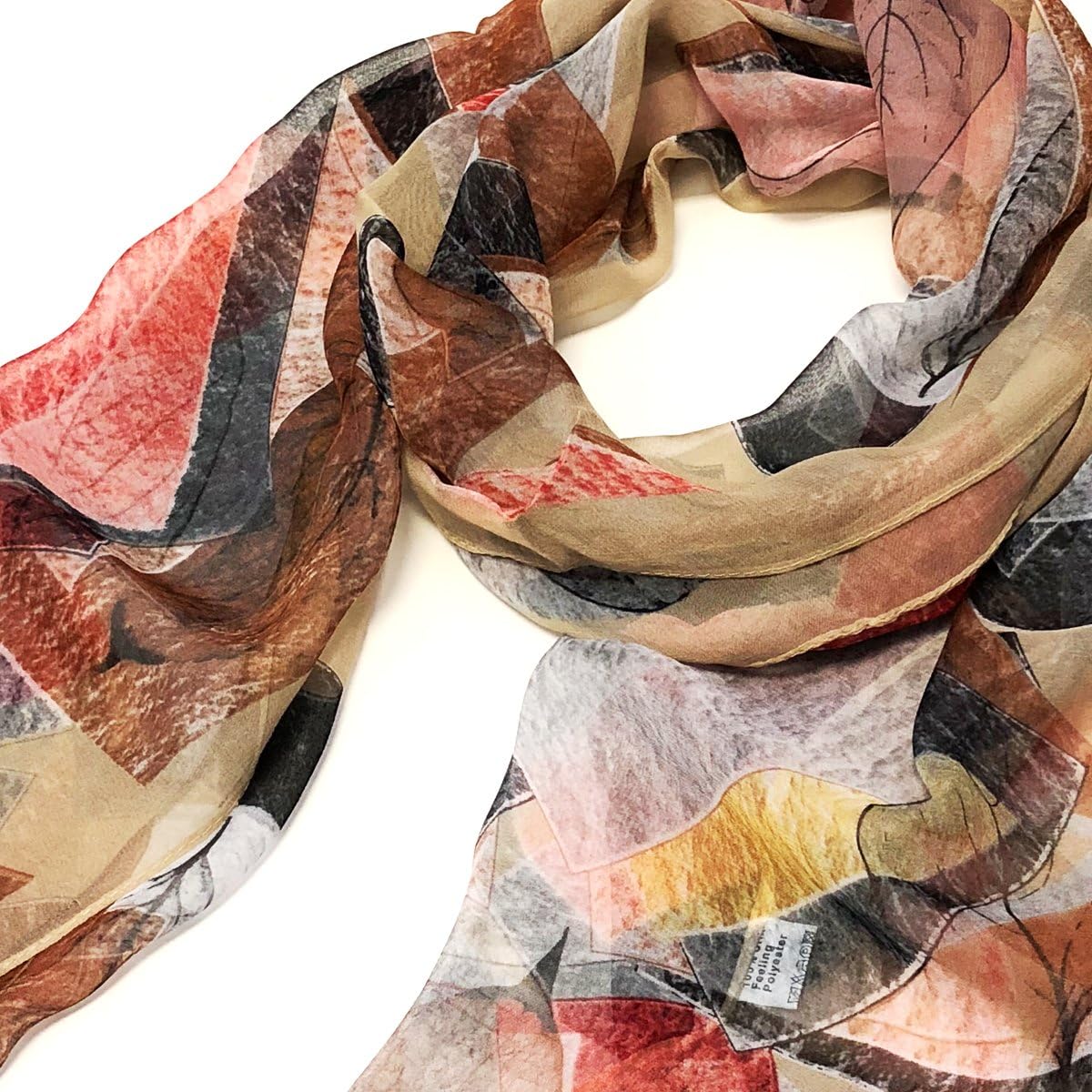 Wrapables® Lightweight Sheer Silky Feeling Chiffon Scarf - Image 4