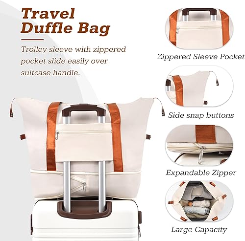 Miniatura 5 de Merax Equipaje rígido de 1 pieza, maleta rígida expandible, equipaje giratorio con bloqueo TSA ligero, Blanco-2