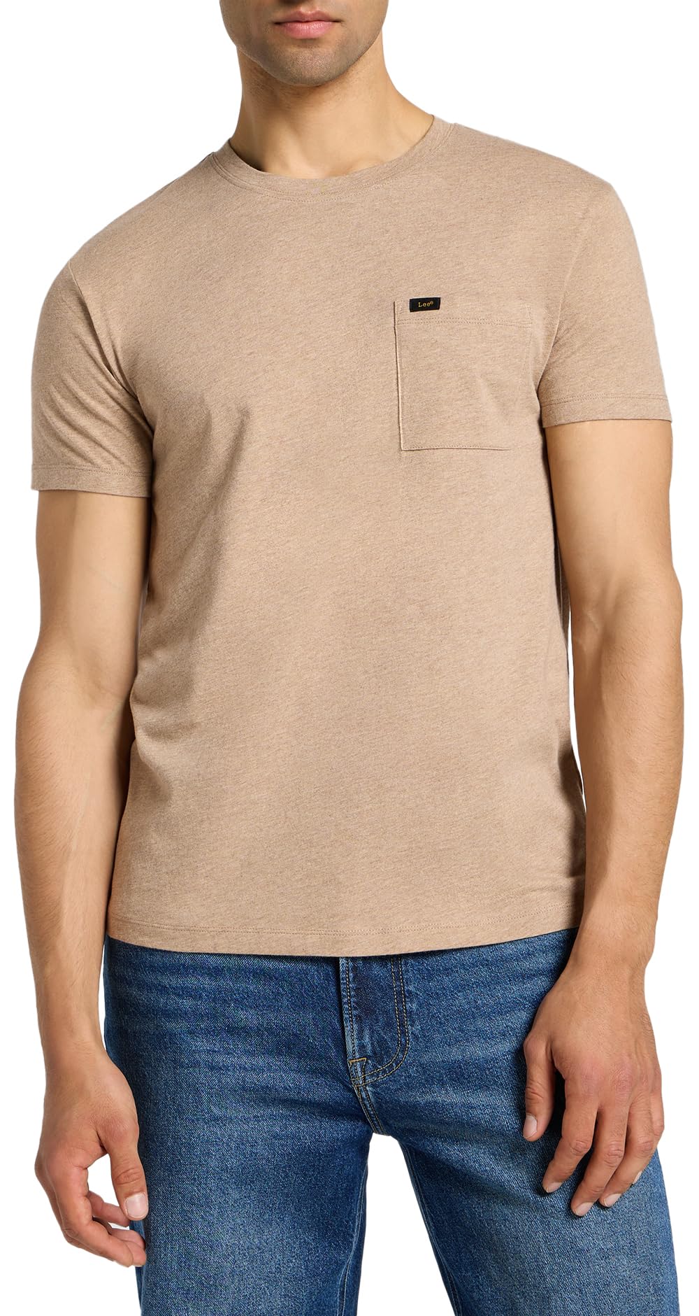Lee Men's Ultimate Pocket Tee T-Shirt, Sand, XXL