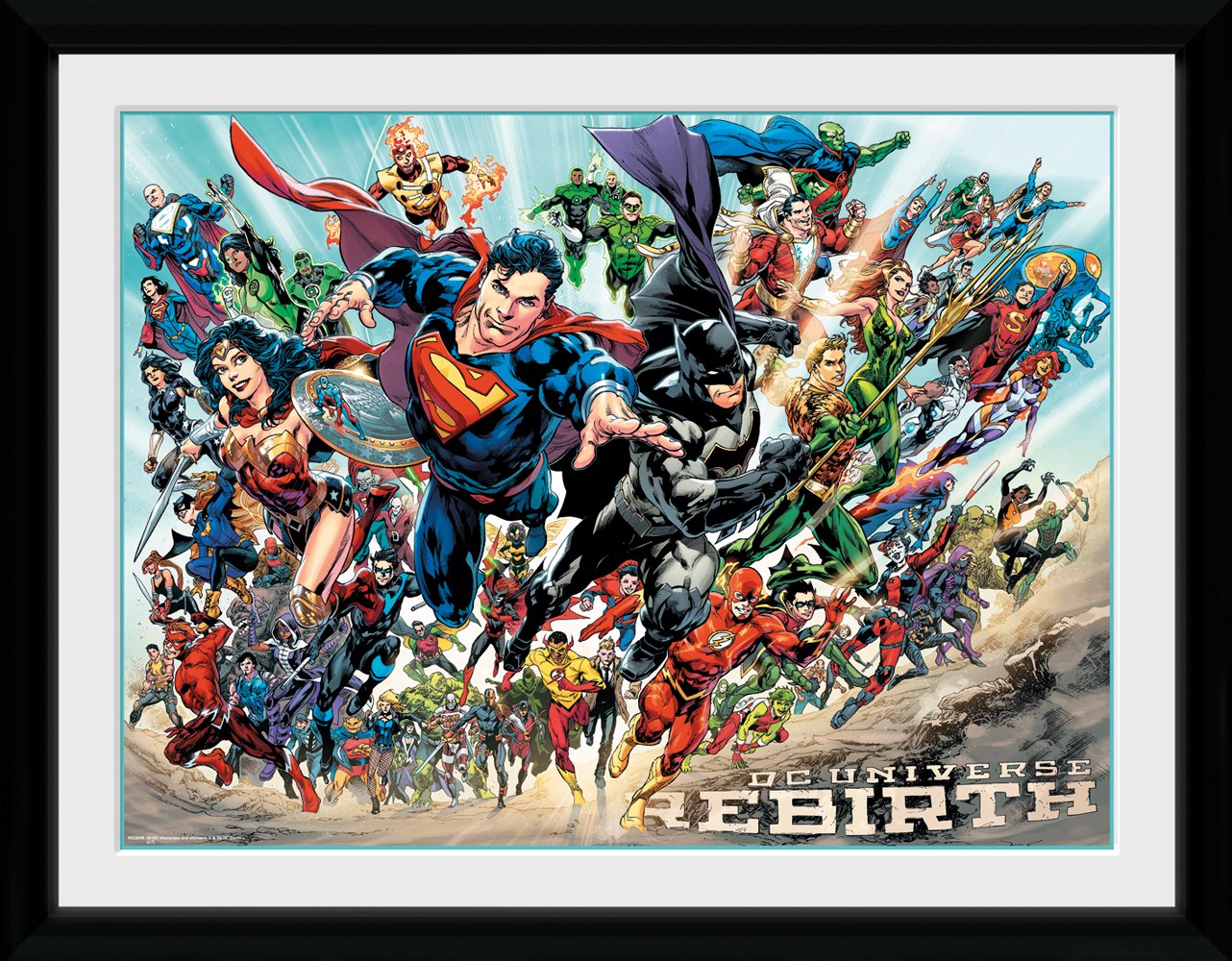 Gb Eye Various Ltd, Dc Universe, Rebirth, Framed Print 30X40cm, Wood,