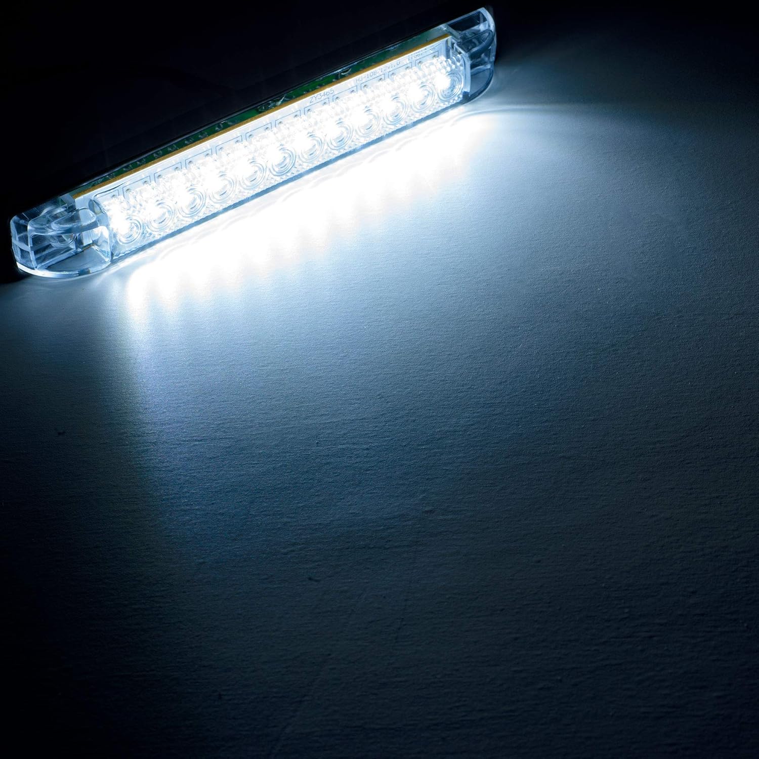 RV LED 6" x 1" White | Slim Line | Utility Strip Lights | 12 LEDs | RV Boat (4 Pack)