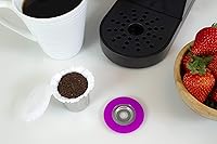 Vista 5 de EZ-Cup Stainless Steel 1-Stream Reusable K Cup Coffee Pod for Keurig + 25 Disposable Paper Filters - Refillable Capsule Compatible with Keurig and