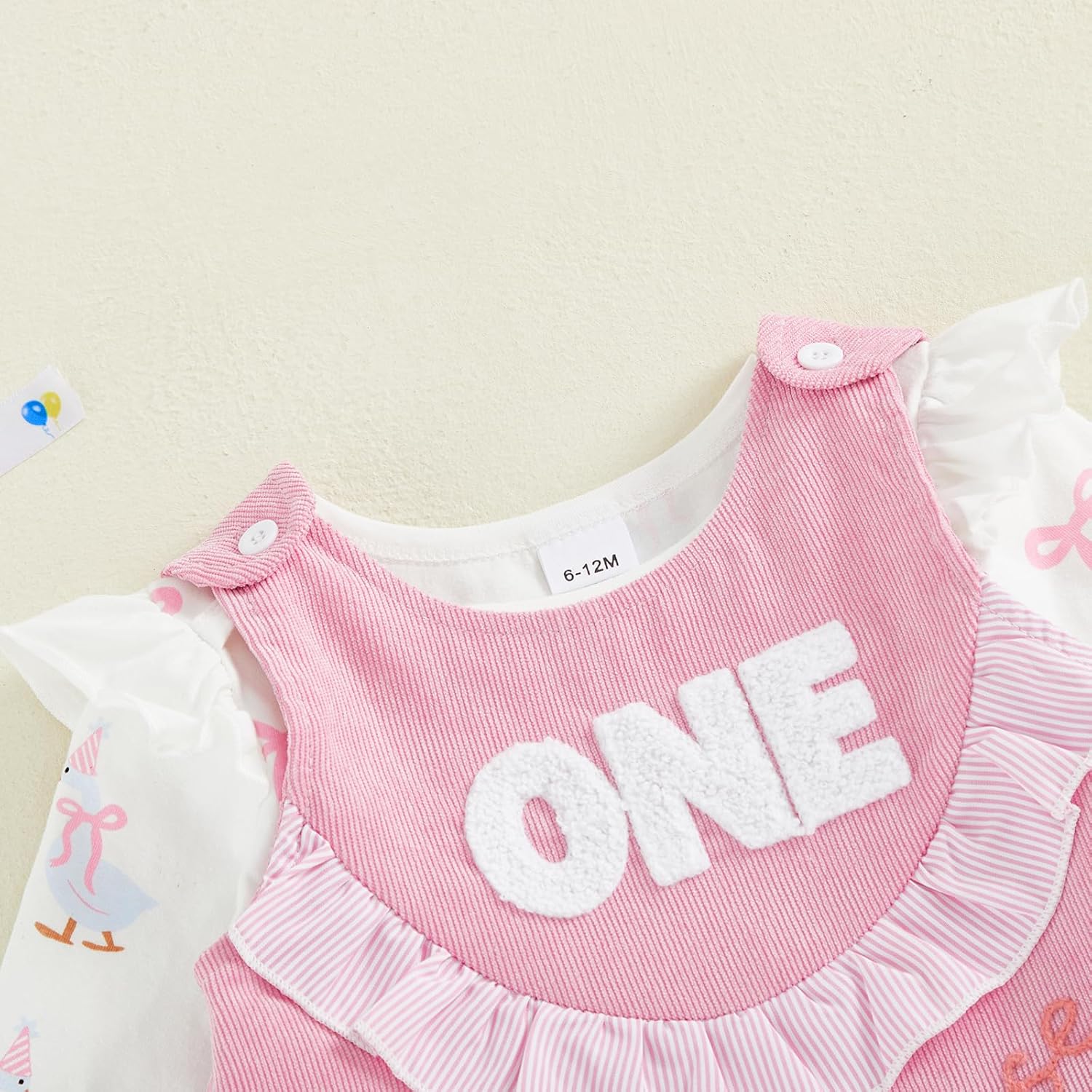 First Birthday Outfit Girl 1 Year Old Clothes Baby Girl One Silly Goose Romper Overalls Skirts Dress Clothes - Image 3