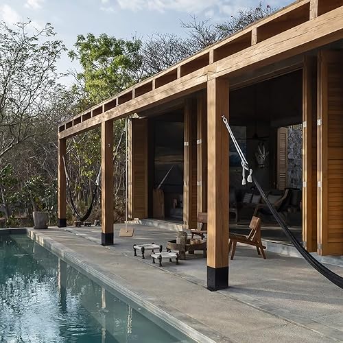 Miniatura 5 de AXWHYS Base para Poste 4×4, 8 Piezas, (Tamaño Interior 3.6"x3.6") Soportes para Poste, Anclaje de Poste de Acero Grueso con Recubrimiento en Polvo