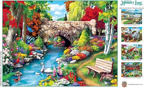 Miniatura 8 de Masterpieces Rompecabezas EZ Grip de 300 piezas, Willow Whispers, 18 x 24 pulgadas