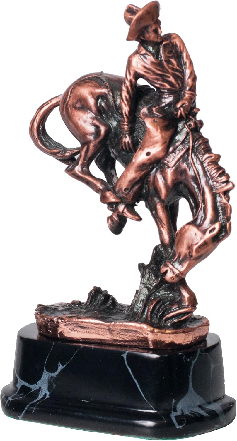 U Bargain Mall 7" Copper Remington Outlaw Statue Home