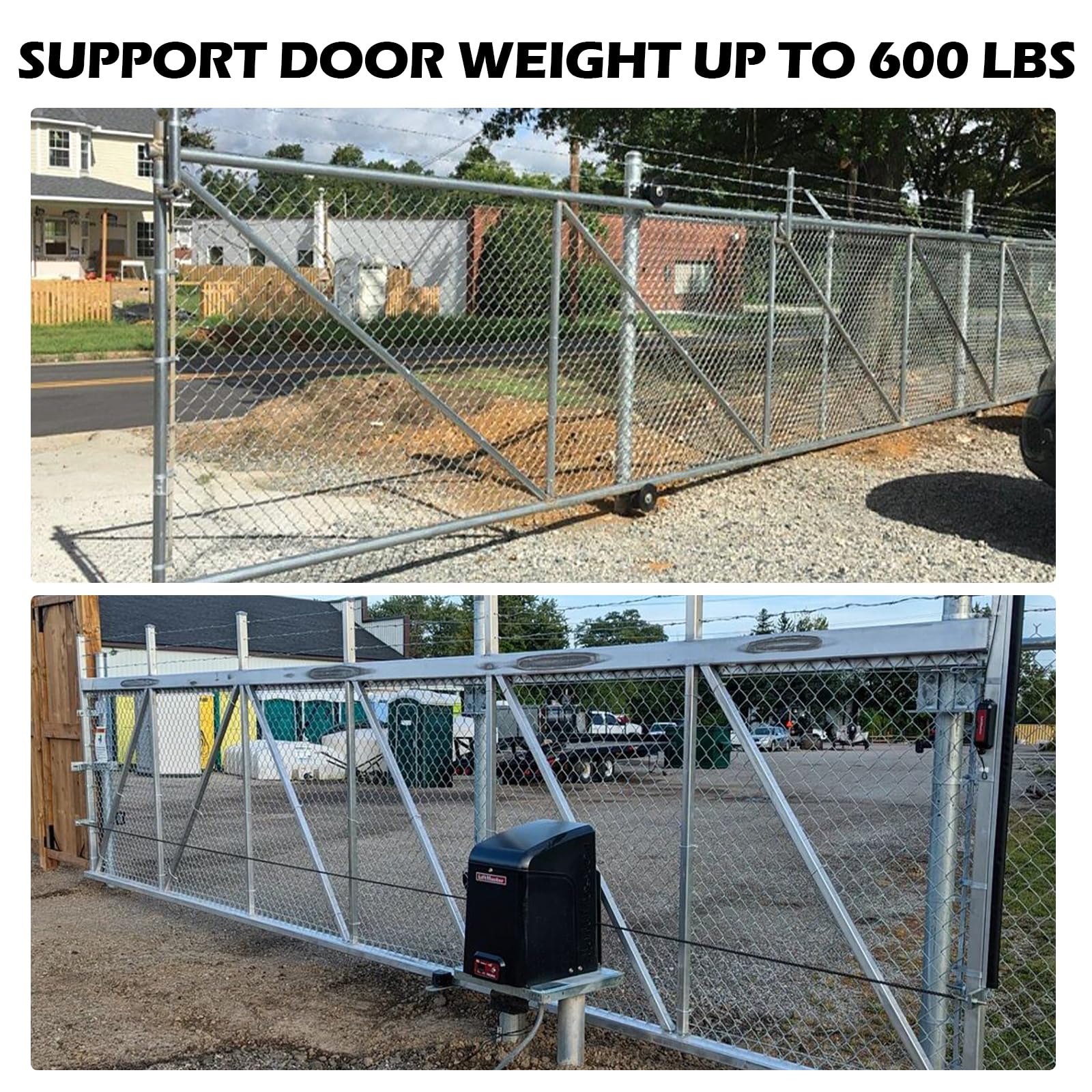 Amazon.com: Rolling Gate Hardware Kit for Chain Link Gate Sliding Gate  Hardware : 6