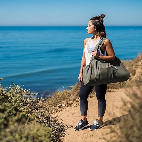 Miniatura 3 de Yogiii, bolsa para esterilla de yoga, la YogiiiTotePRO, bolsa grande para llevar esterilla de yoga con bolsillo lateral, para todos los tamaño de