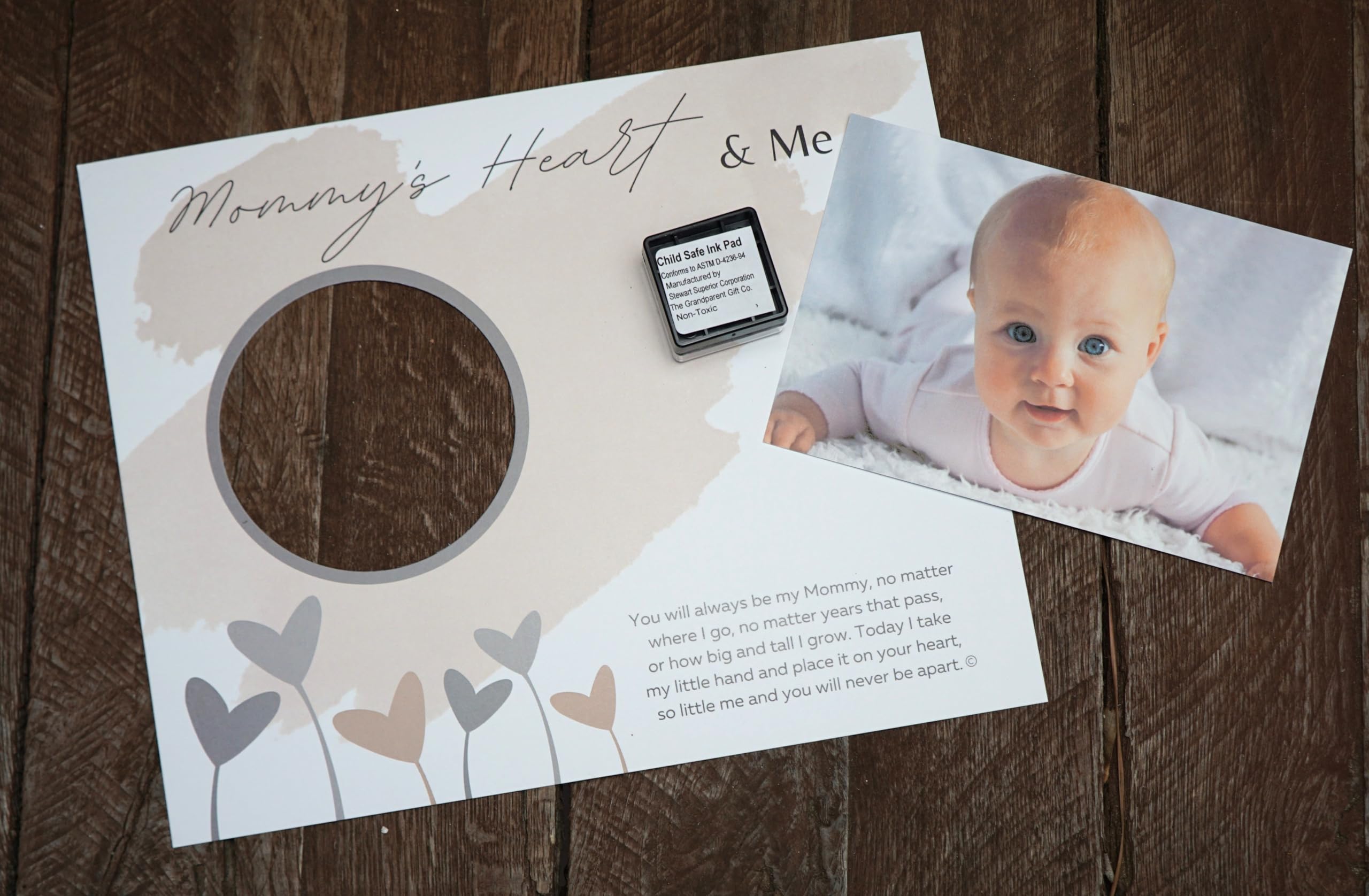 Cornice per impronte di mani per mamma con poesia, regalo per la prima volta per la festa della mamma o Natale, regalo per mamma da figlio/figlia, prodotto negli Stati Uniti