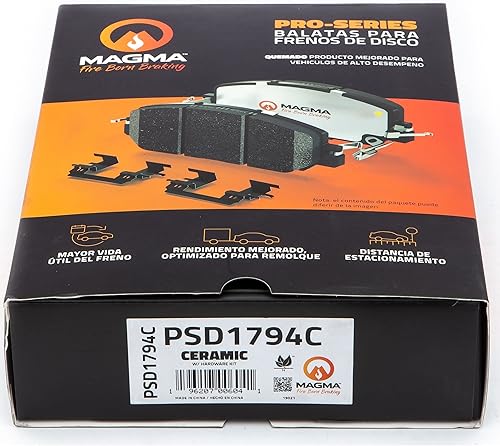 Miniatura 5 de MAGMA Fire Born Braking Pro-Series PSD1794C Pastillas de freno de cerámica, delanteras