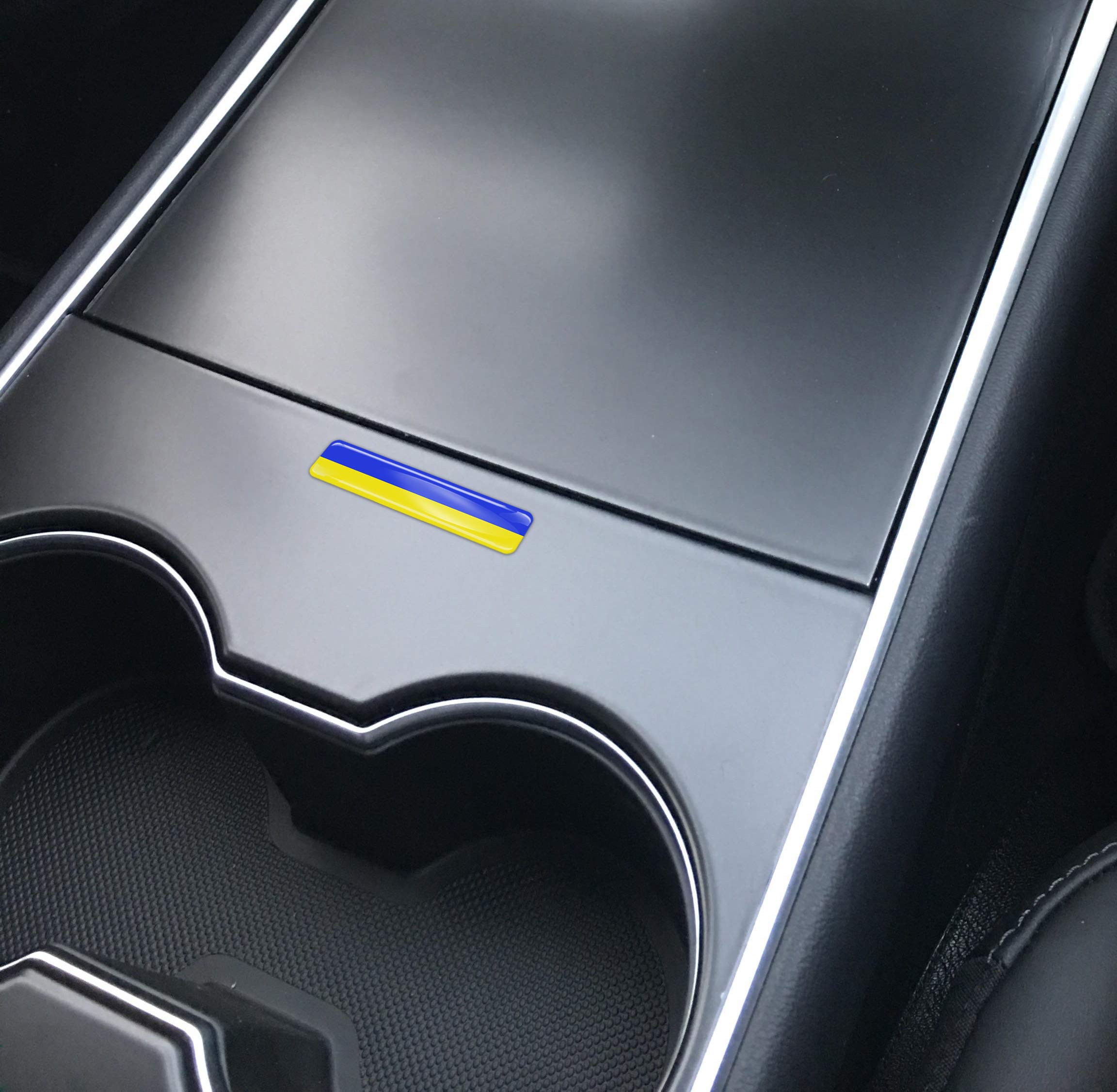Biomar Labs® 2 x 3D Flexibles Autocollant Stickers National Drapeaux Ukraine Ukrainien F 25