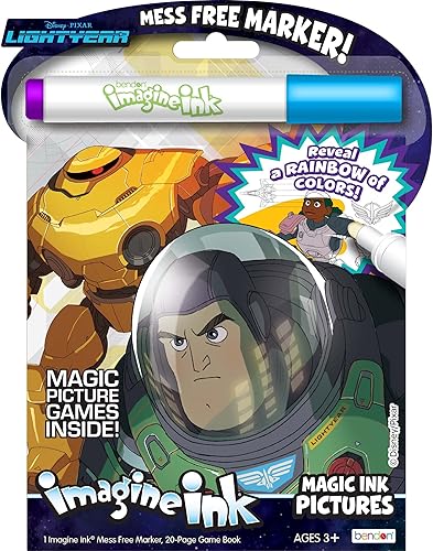 Disney Pixar Lightyear 53441 - Libro para colorear con 1 marcador sin desorden (20 páginas)