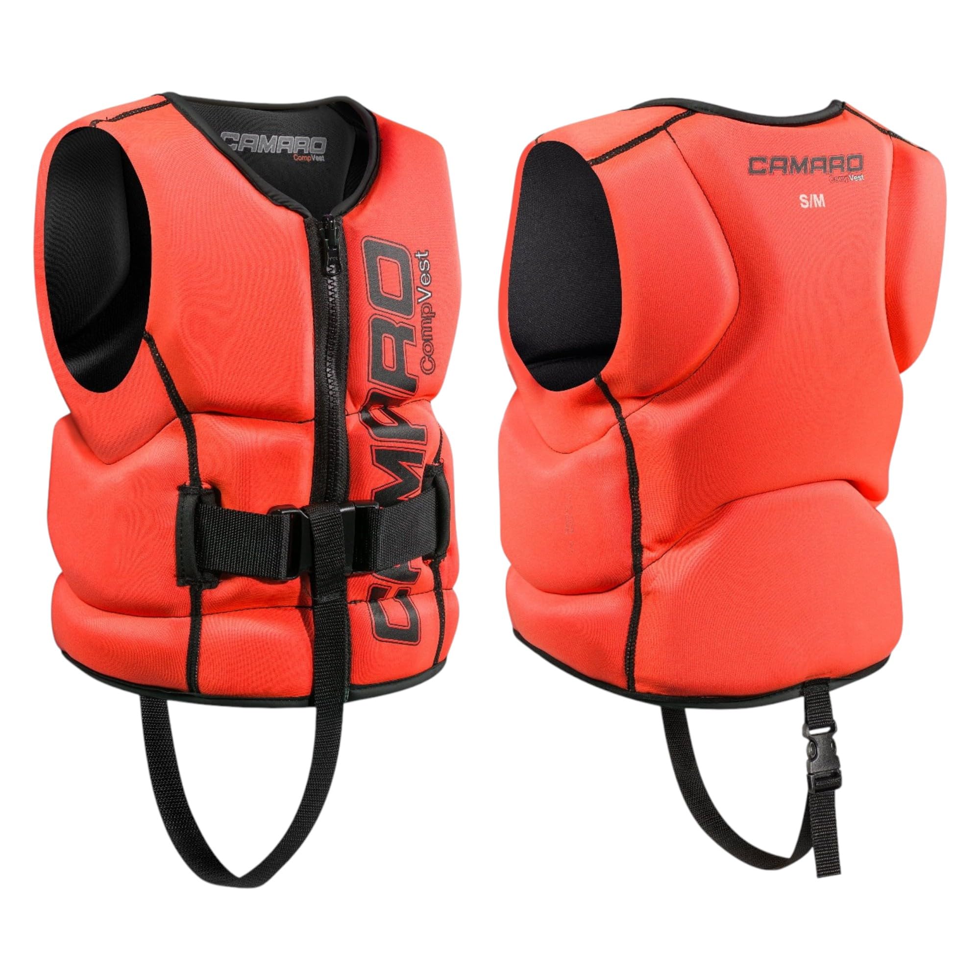 Camaro Comp Vest Kinder Neopren Prallschutz Wende Auftriebs Weste Wassersport Black/orange
