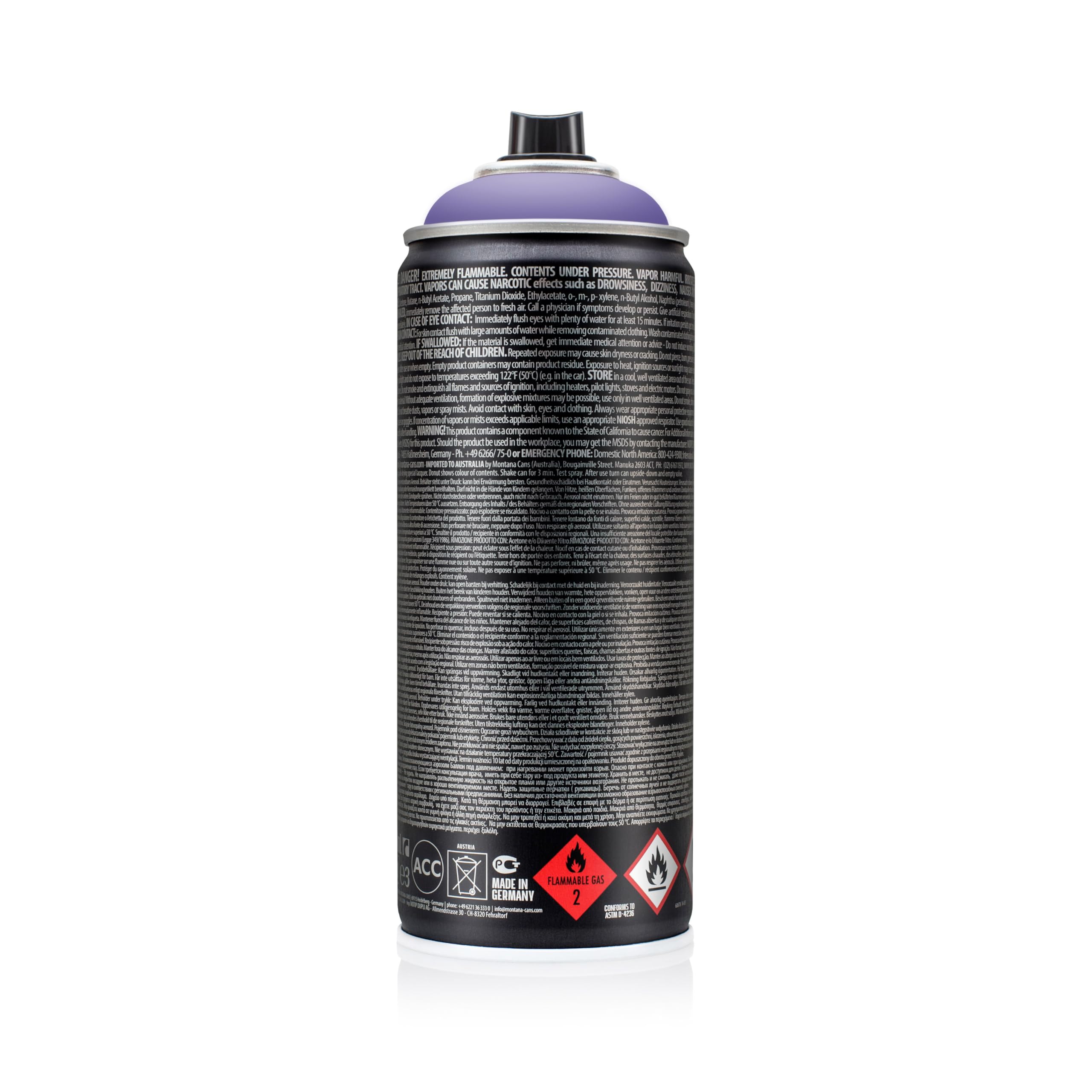 Montana Cans BLACK Spray Paint, 400ml, Royal Purple (263903), 13.5