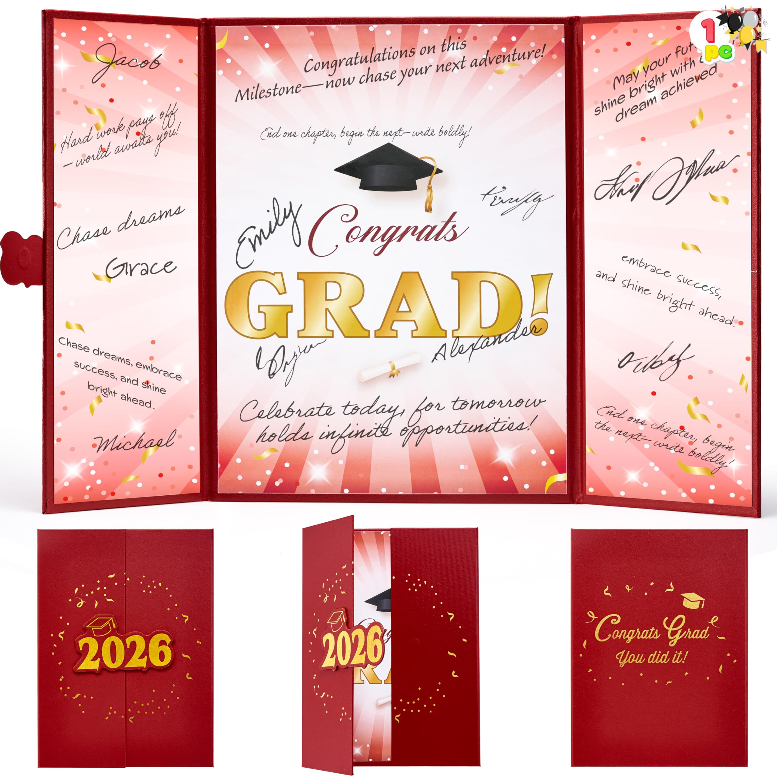 Amazon.com: JOYIN 2026 Graduation Guest Book Alternative, 12