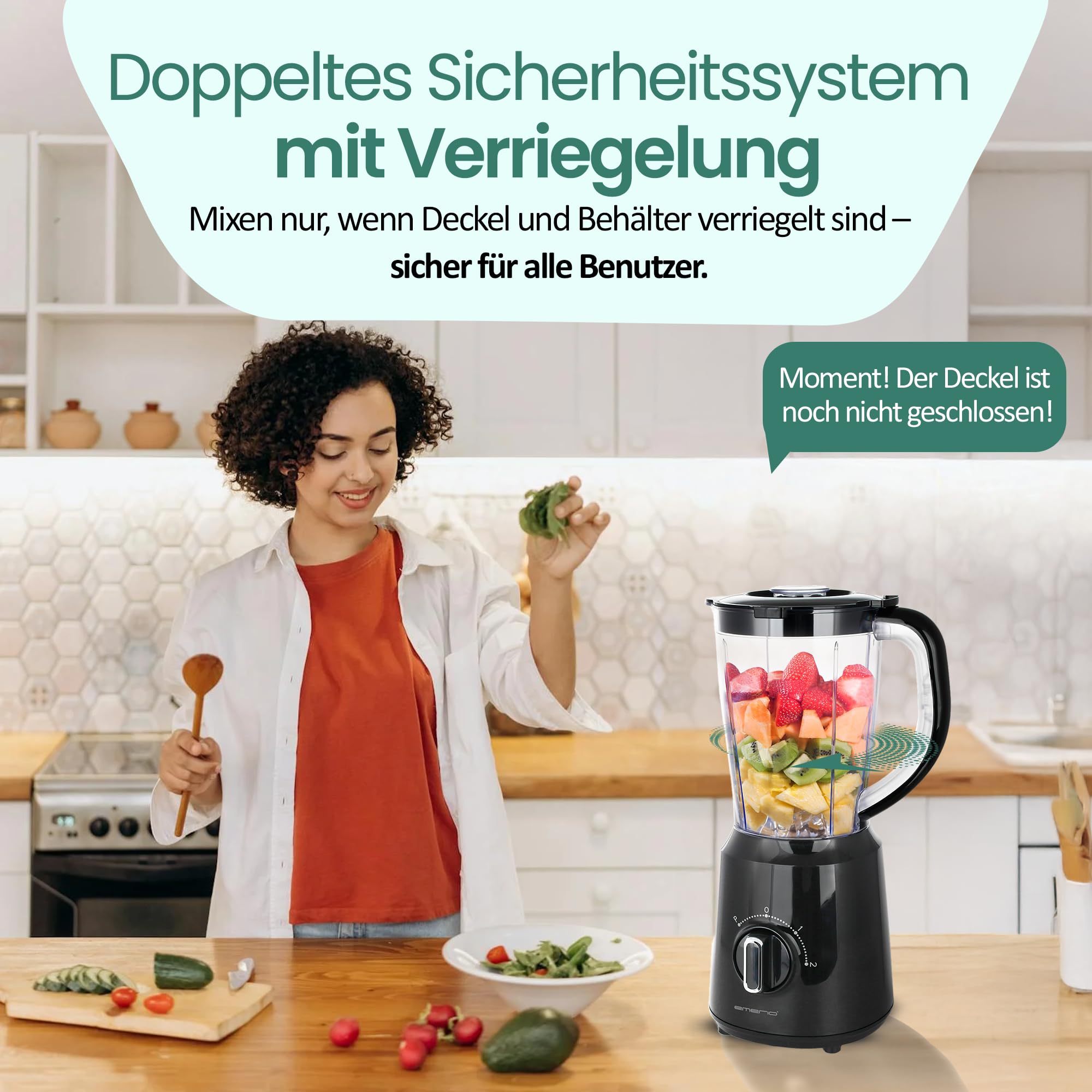 Philips Miniblender en Smoothiemaker - 400W, 1.9 L-kan, HomeID App, 1 Snelheden Pulse, ProBlend, IJsmaler & Reisbeker (HR2041/41