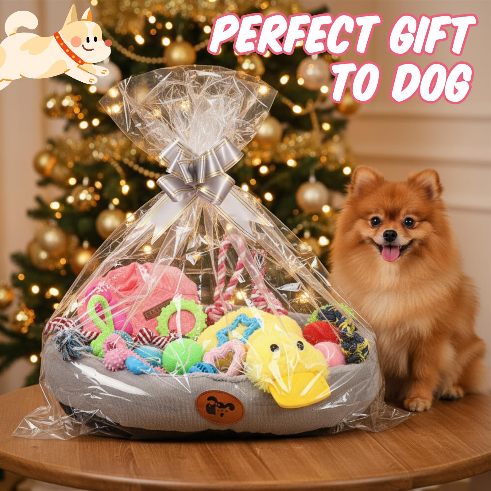 Zopeal Lot de 24 jouets couineurs pour chiens de petite, moyenne et grande race, canard mignon en peluche et balles couinantes douces pour chiot et animal domestique