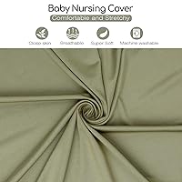 Vista 6 de Funda de lactancia y poncho de lactancia para bebé, cubierta de lactancia materna multiusos para toldo de asiento de automóvil, funda de asiento