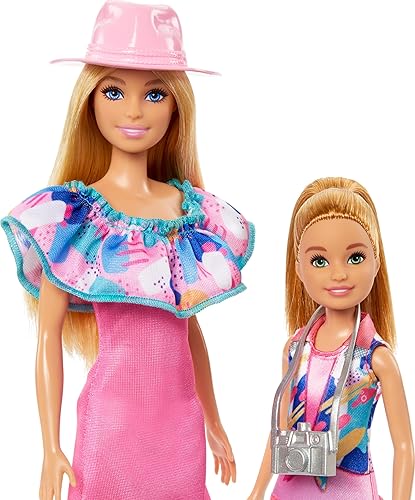 Miniatura 4 de Barbie & Stacie - Juego de muñecas con 2 perros y accesorios, muñecas con pelo rubio y ojos azules, ropa de verano