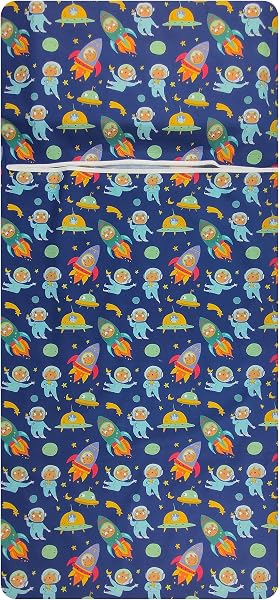 Set Asilo, Sacco nanna e sacchetto per Bimbo e Bimba da 2 a 6 Anni - Tessuto 100% Cotone Macchinine Copertina Asilo - 2