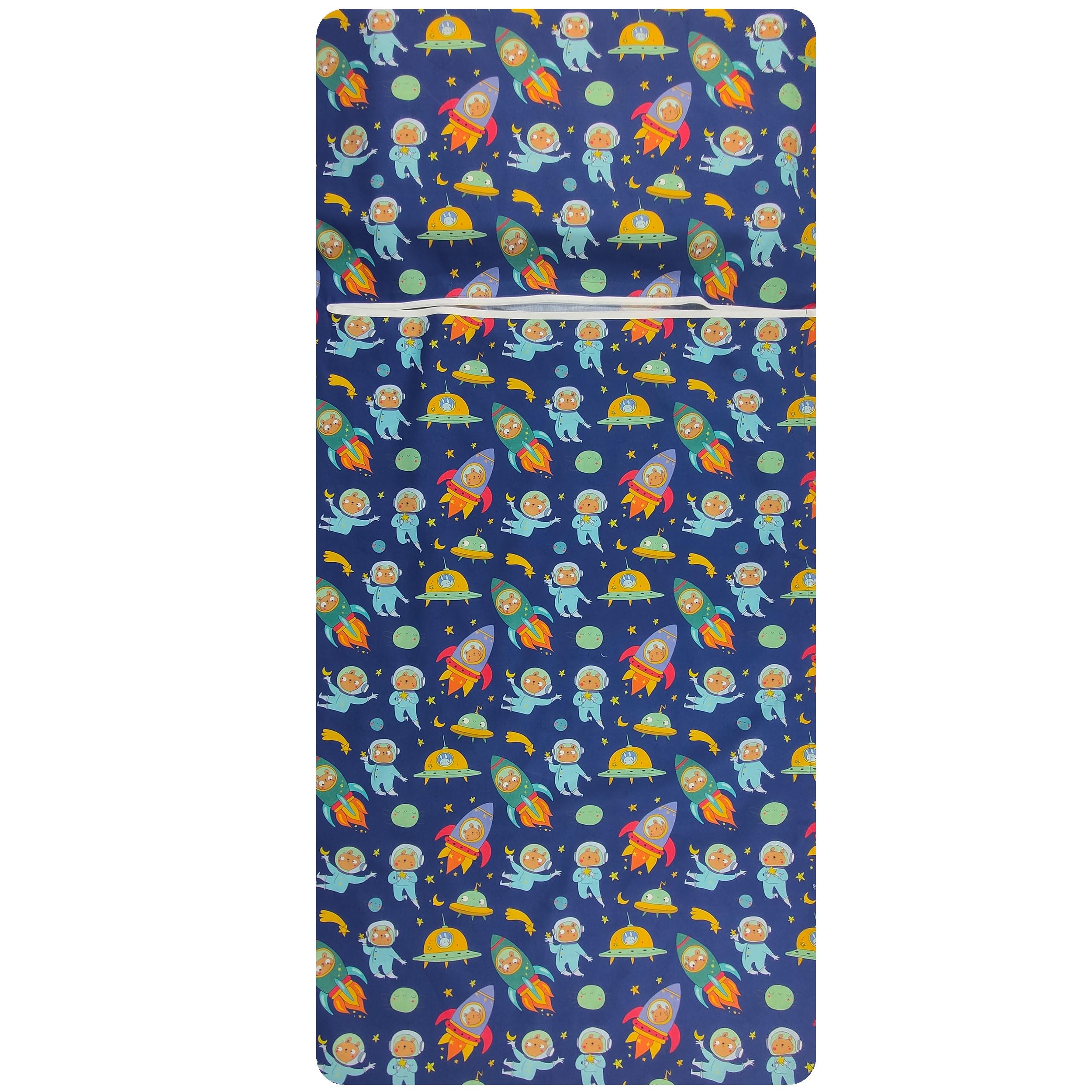 Set Asilo, Sacco nanna e sacchetto per Bimbo e Bimba da 2 a 6 Anni - Tessuto 100% Cotone Macchinine Copertina Asilo - 2