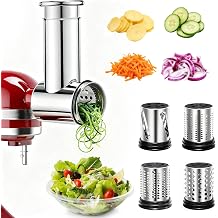 Slicer Shredder Attachment for Kitchen Aid Stand Mixer Stainless Steel