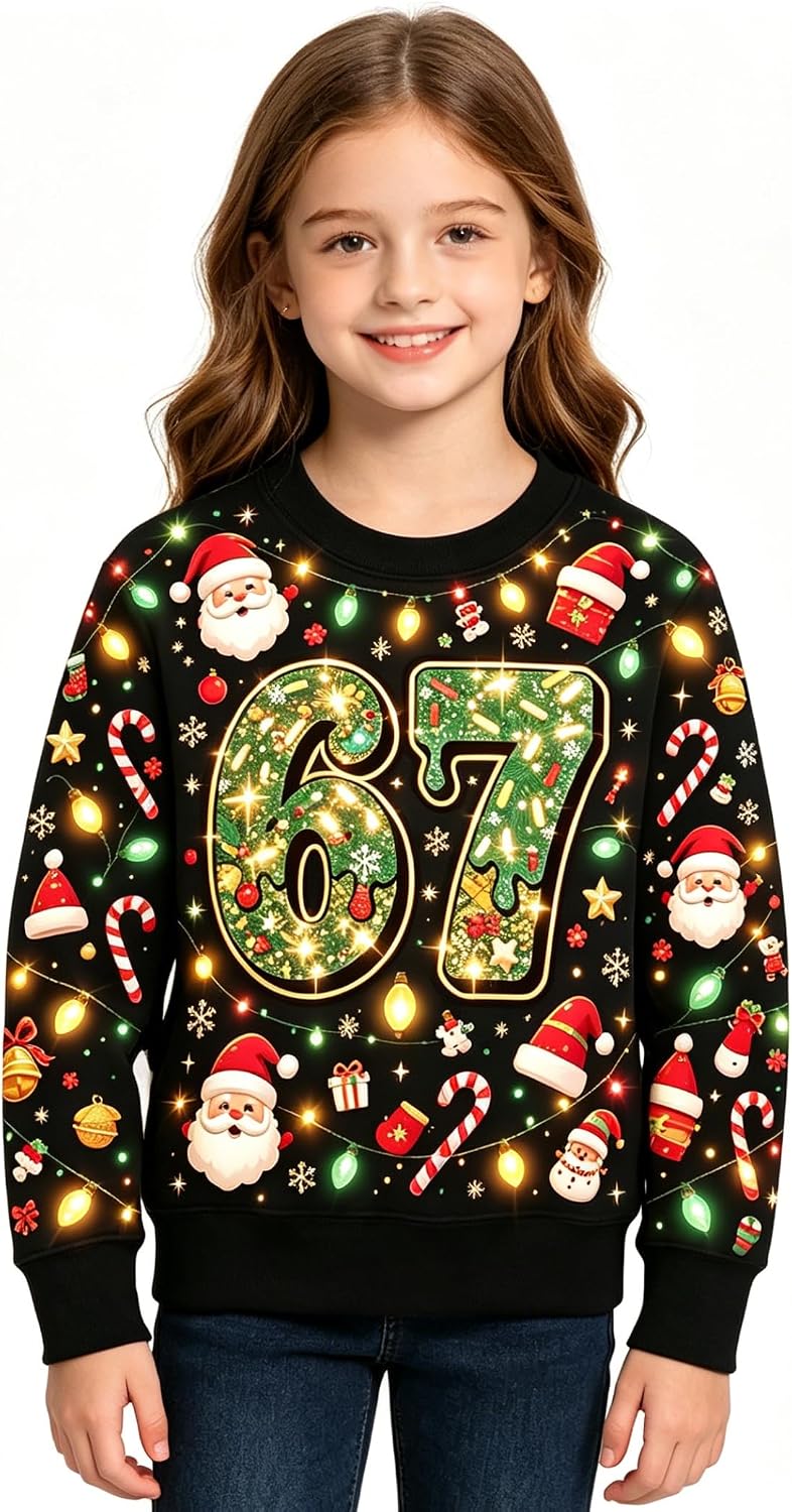 Kids Christmas Sweatshirts Boys Ugly Sweatshirts 3-16T