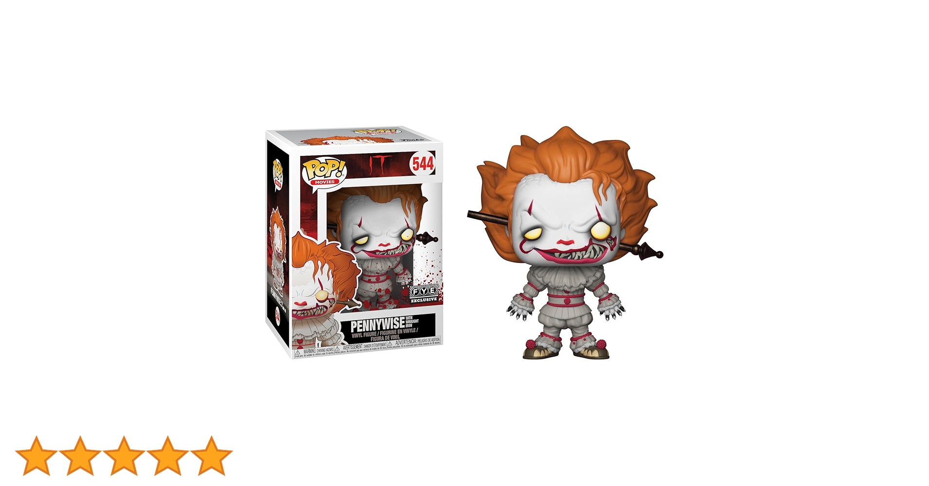 Pennywise w/ Wrought Iron (f.y.e. Exclusive): It x Funko POP