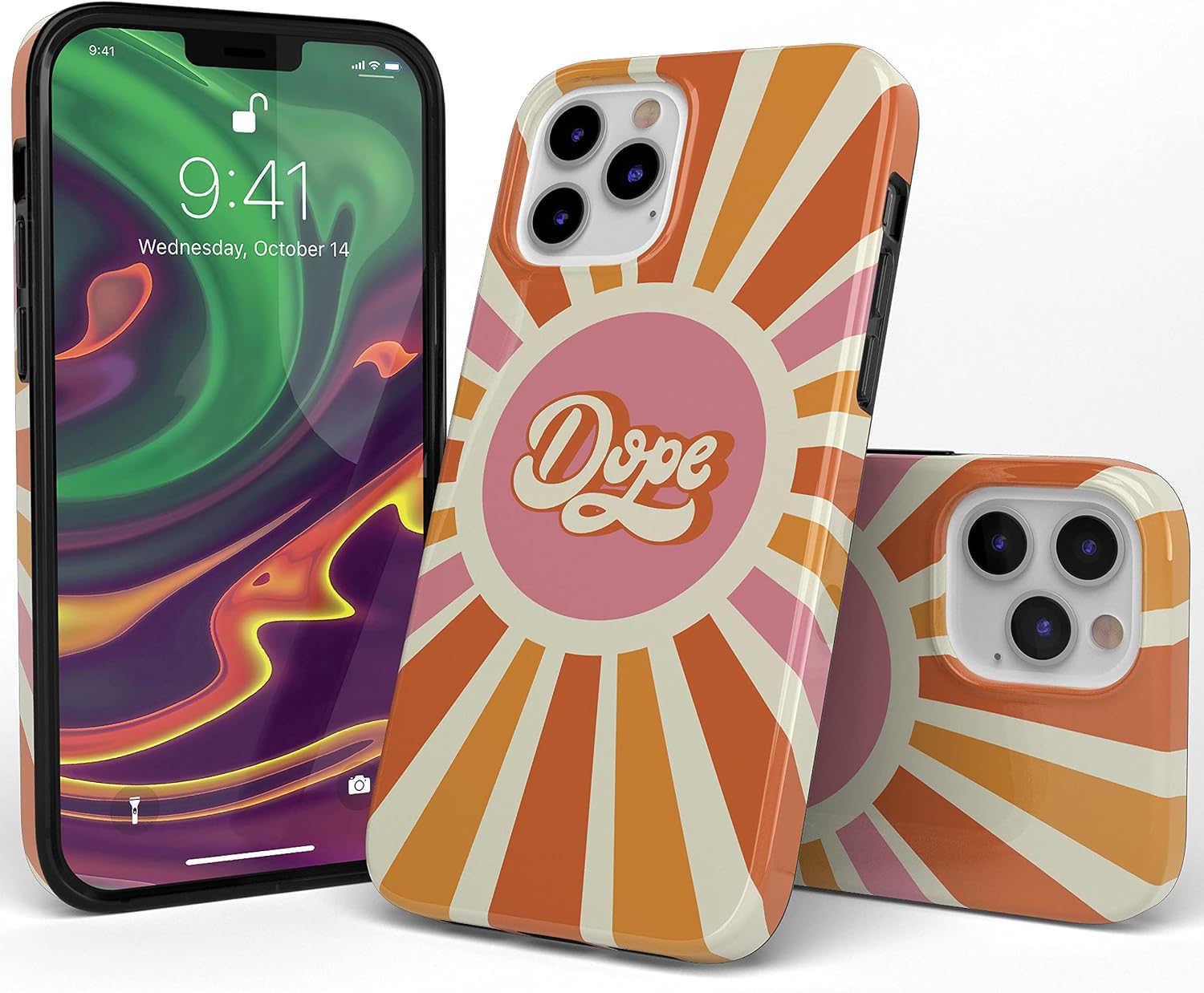 Casely iPhone 11 Pro Max Case | You're Dope | Retro Colorblock | Classic Ultra Slim Design