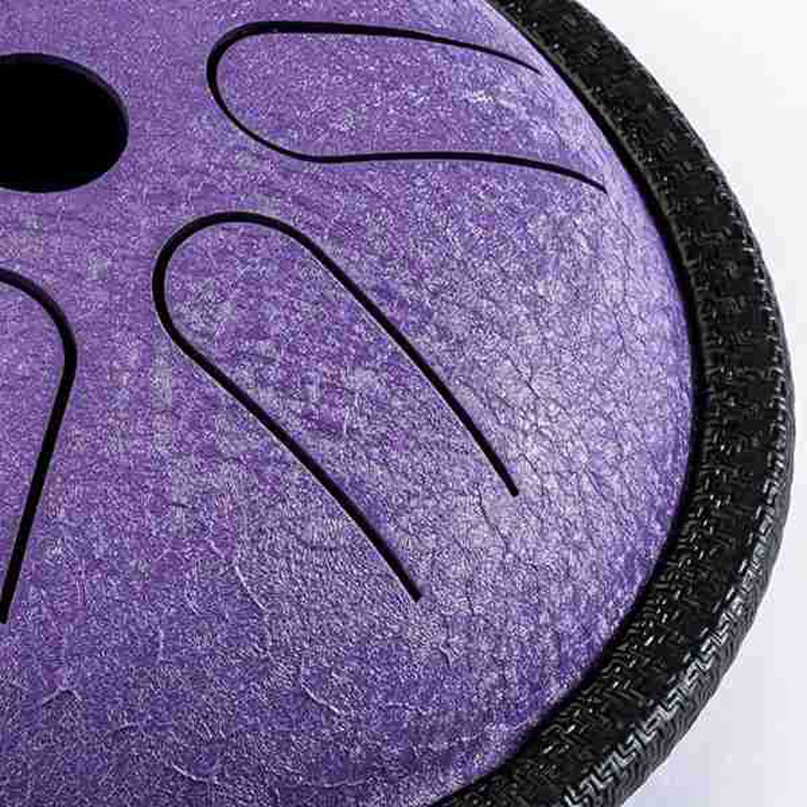 Alliage de Titane en Acier Violet 5,5 Pouces Tambour éthéré Poche Tambour à Main Instrument de Percussion à Tambour Creux