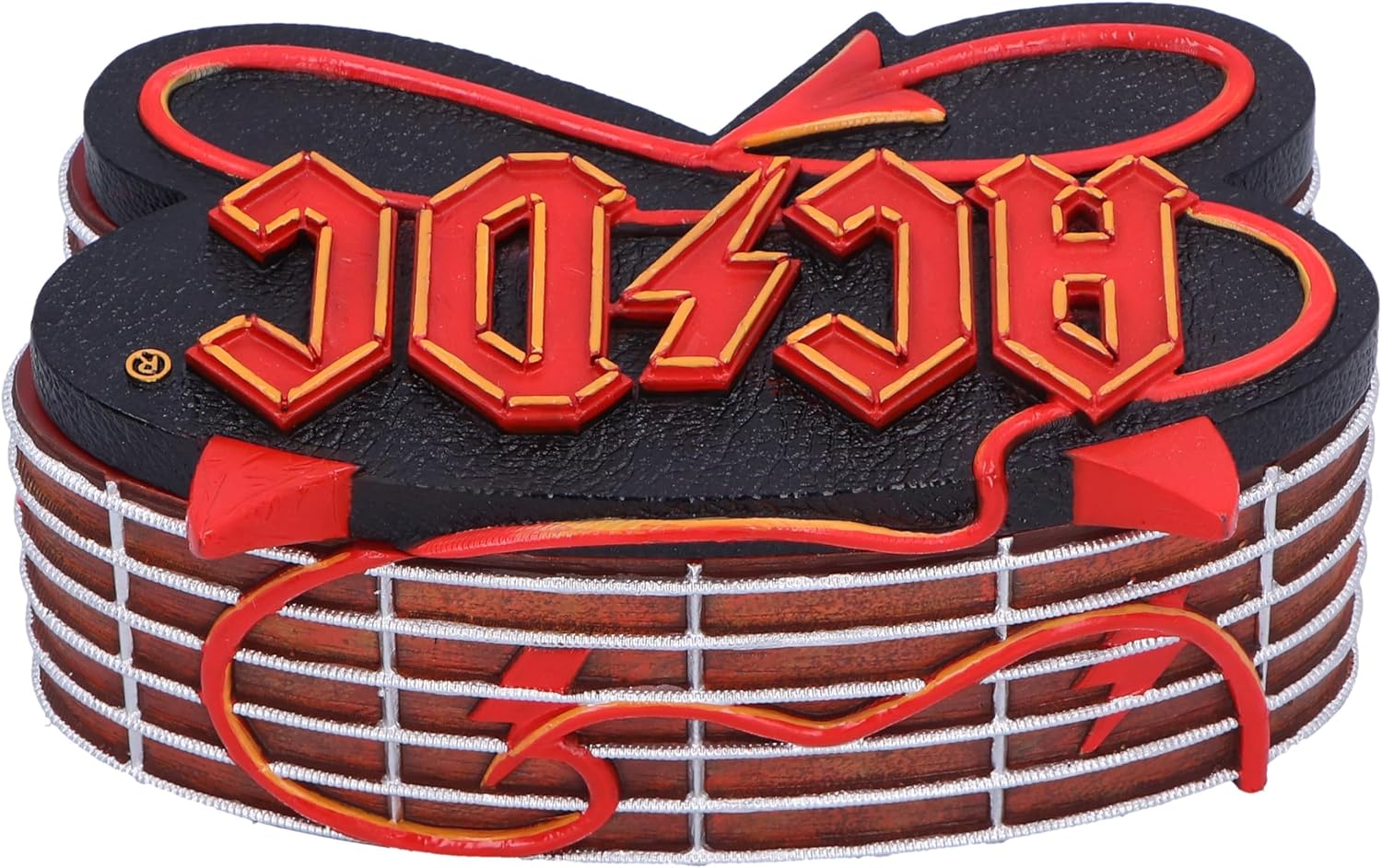 Nemesis Now ACDC Decorative Storage Box, Officially Licensed, Detailed Hand-Painted Design, Collectible Merchandise and Gift for Rock Band Fans