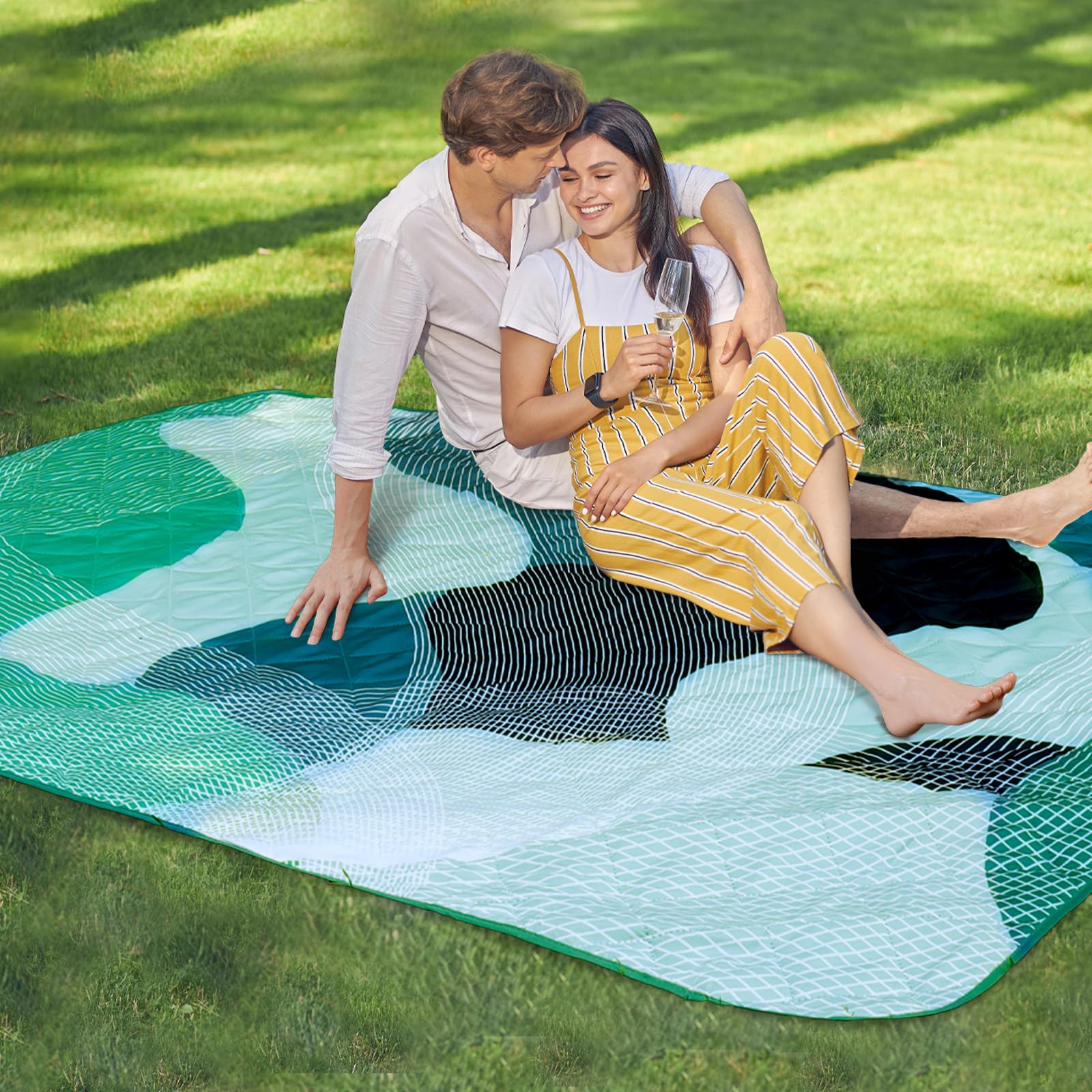 Whale Flotilla Extra Large Waterproof Picnic Blankets 60