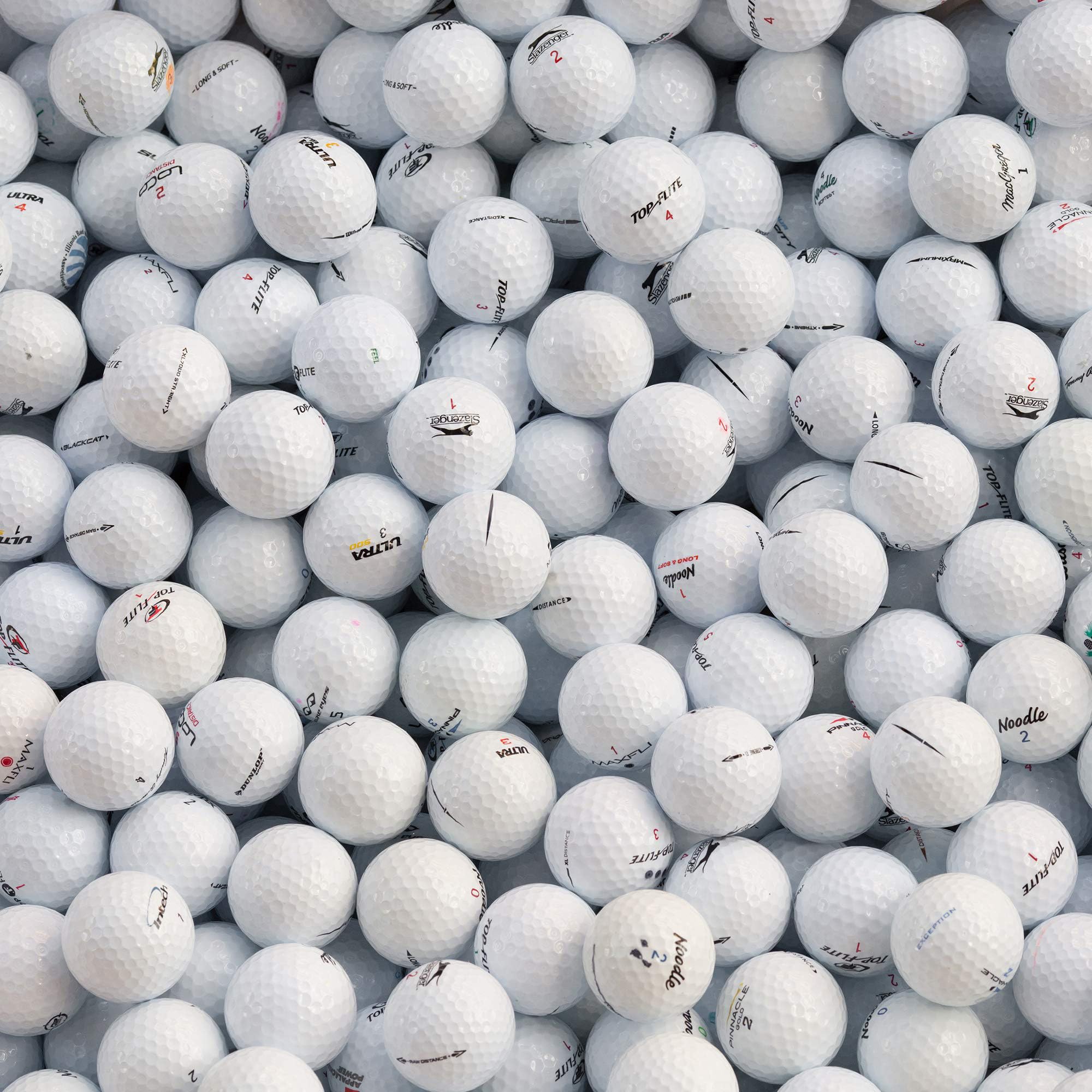 Palline da Golf Recuperate 100 PZ Combinazione Lakeballs Marche Miste Qualità AAA/AA