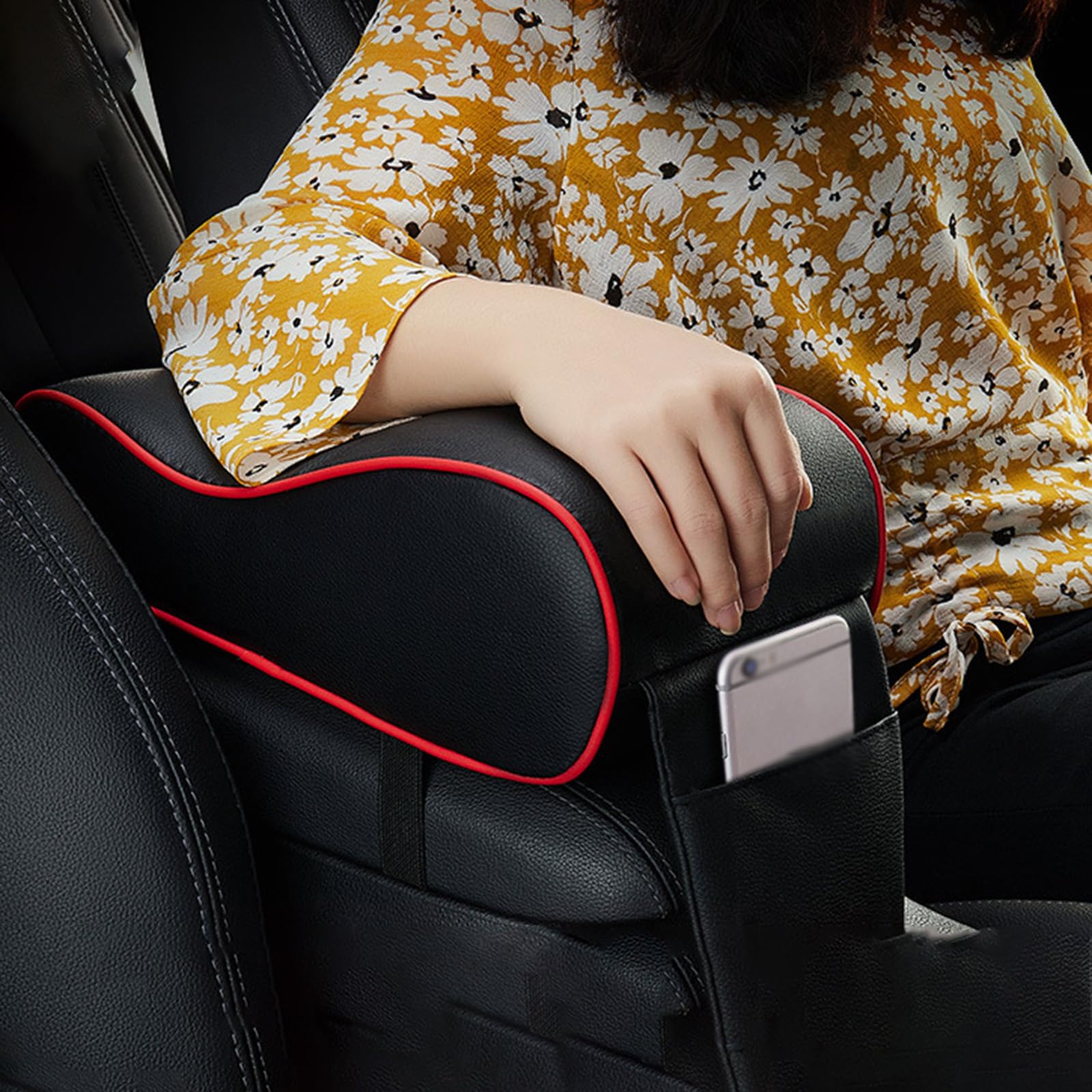 Cuscino Universale Per Console Centrale Auto Con Portabicchieri E Porta Telefono