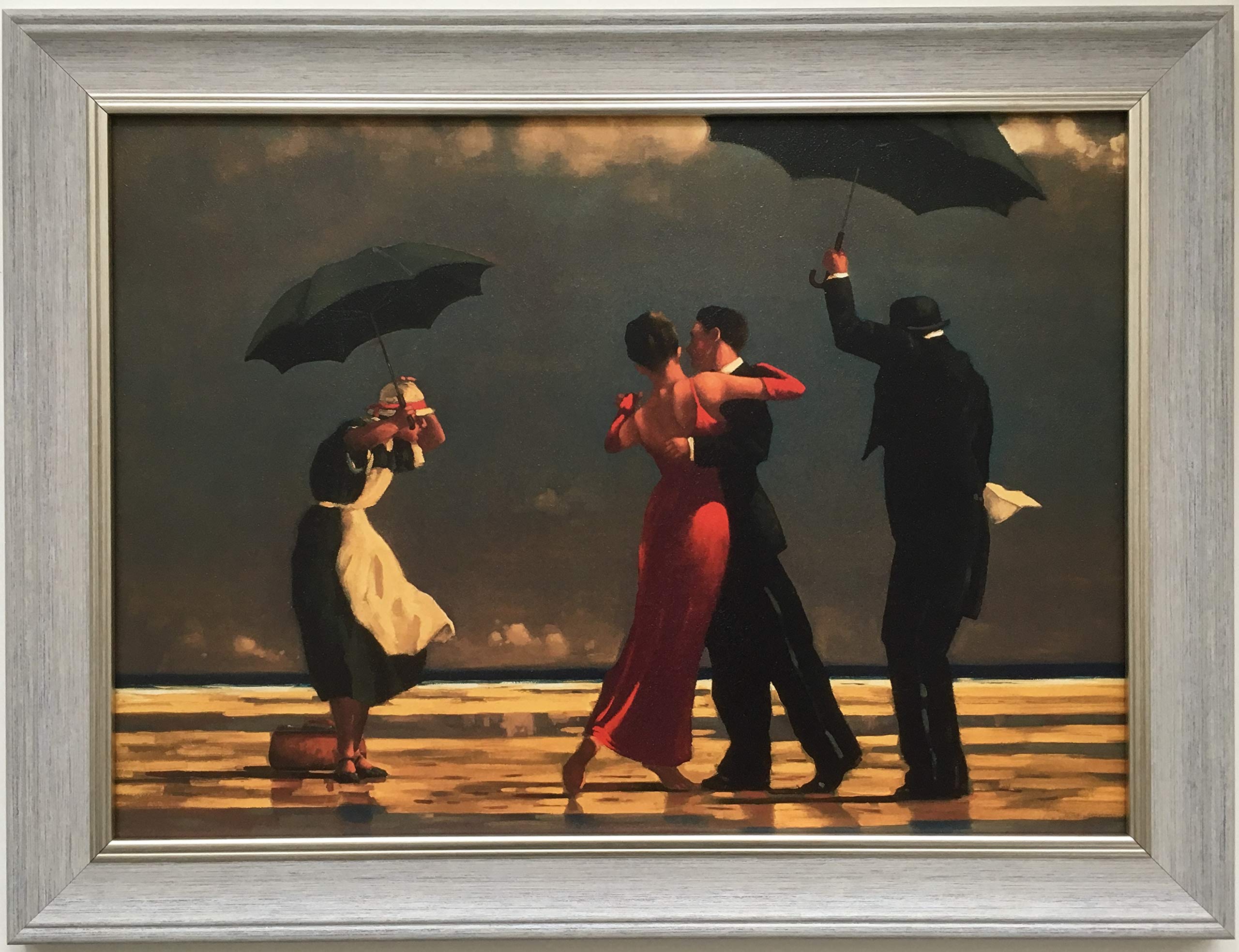 Keats Gallery The Singing Butler by Jack Vettriano Framed Canvas Effect 55cm x 42cm Art Print Picture Grey Frame