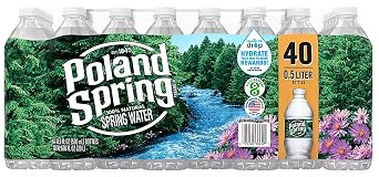 Poland Spring Bottled Water, 40 Count