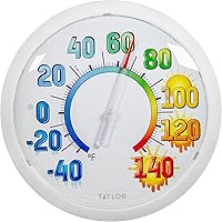 Vista 9 de Taylor Precision Products - Termómetro de pared 6700 Big & Bold, tamaño único, negro