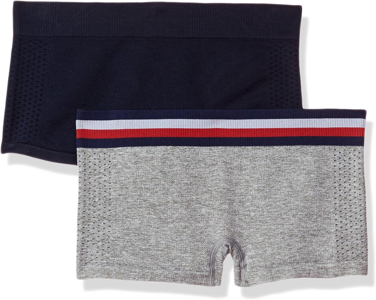 Tommy Hilfiger Women's Seamless Boyshort Underwear Panty, 2 Pack