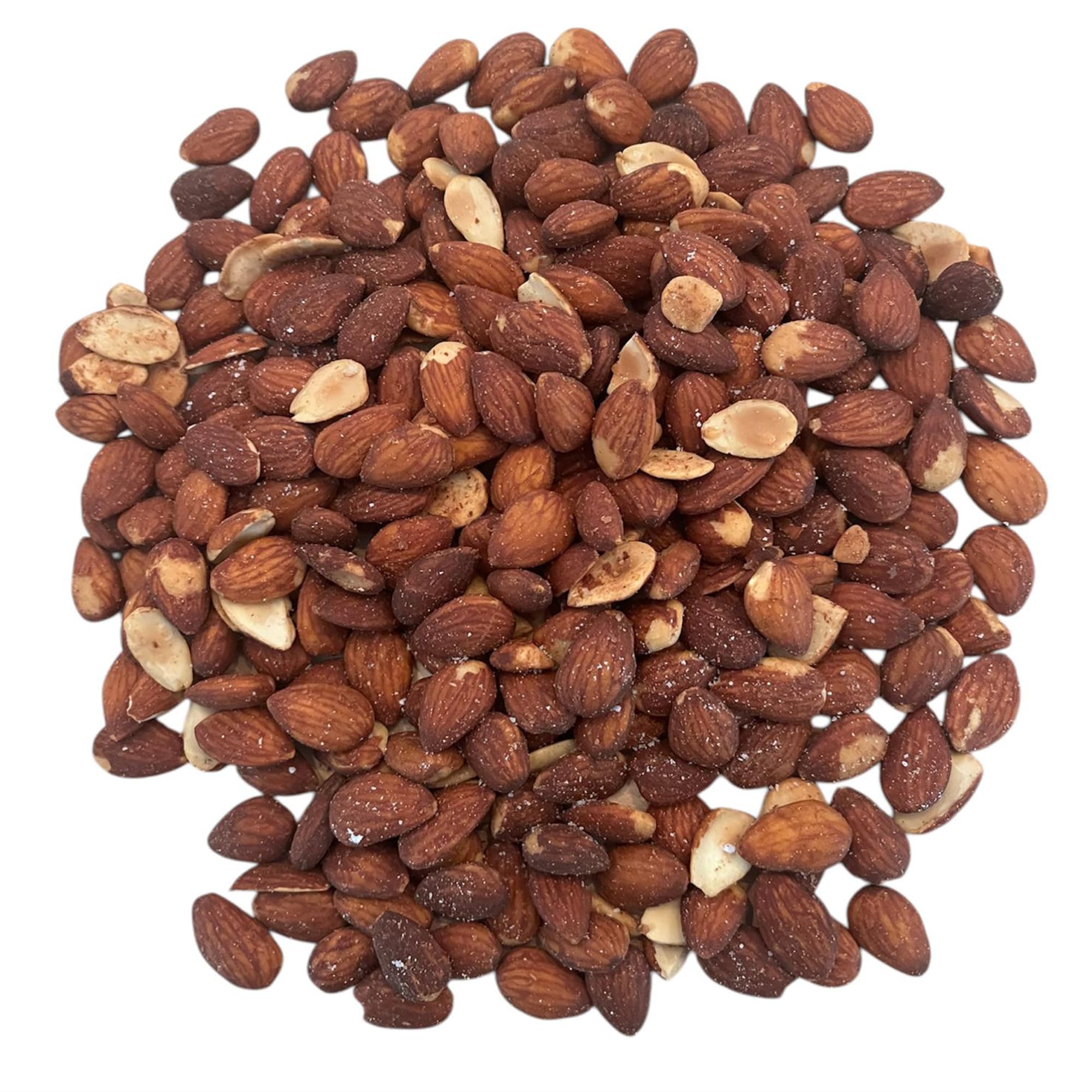 Almendras Tostadas con Piel y Sal Marina – Bolsa 1 Kg de Almendras Fritas El Elefante Rosa – Snack Saludable y Crujiente de Almendras con Sal y Frutos Secos Premium